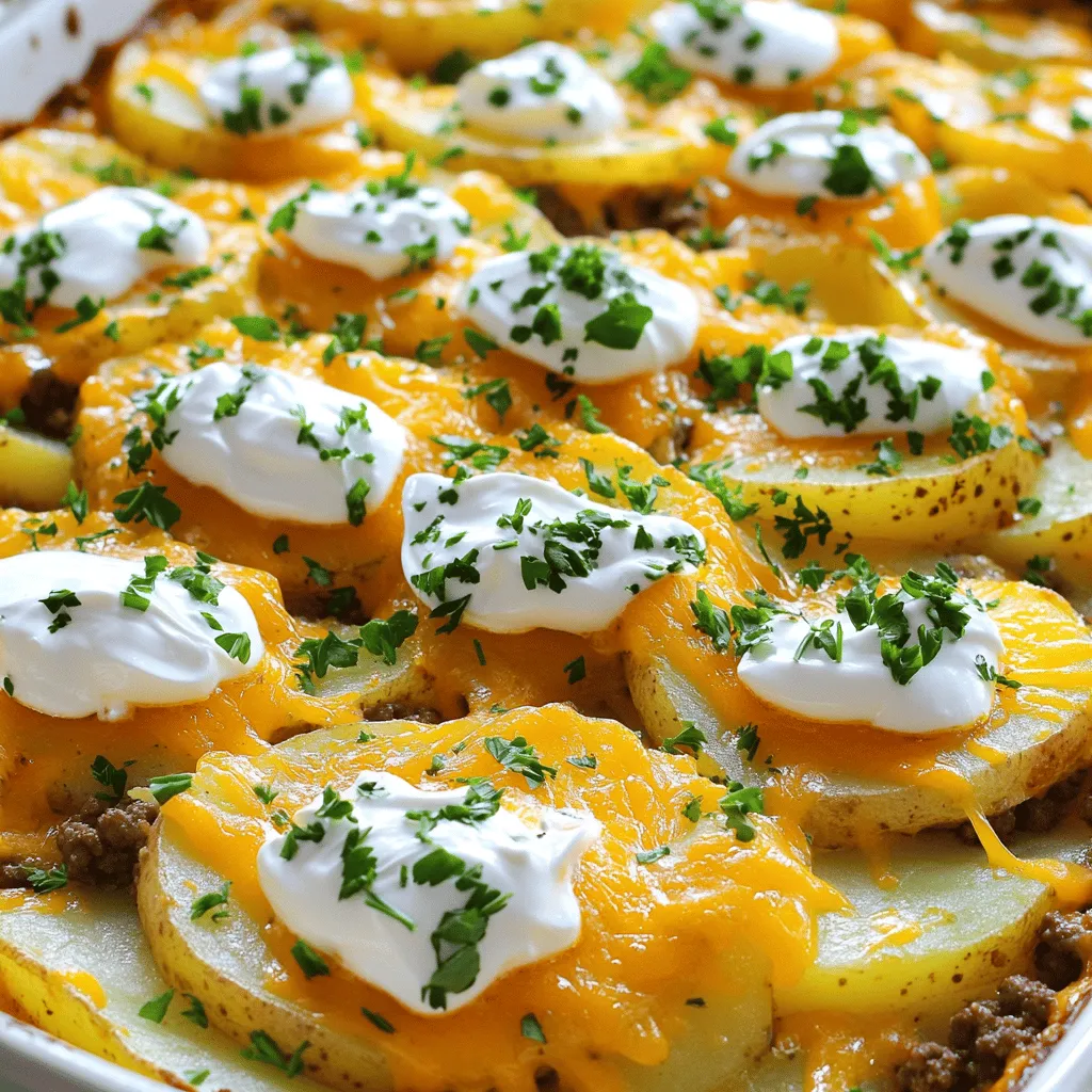 Cheesy Beef Potato Casserole Hearty and Comforting Dish