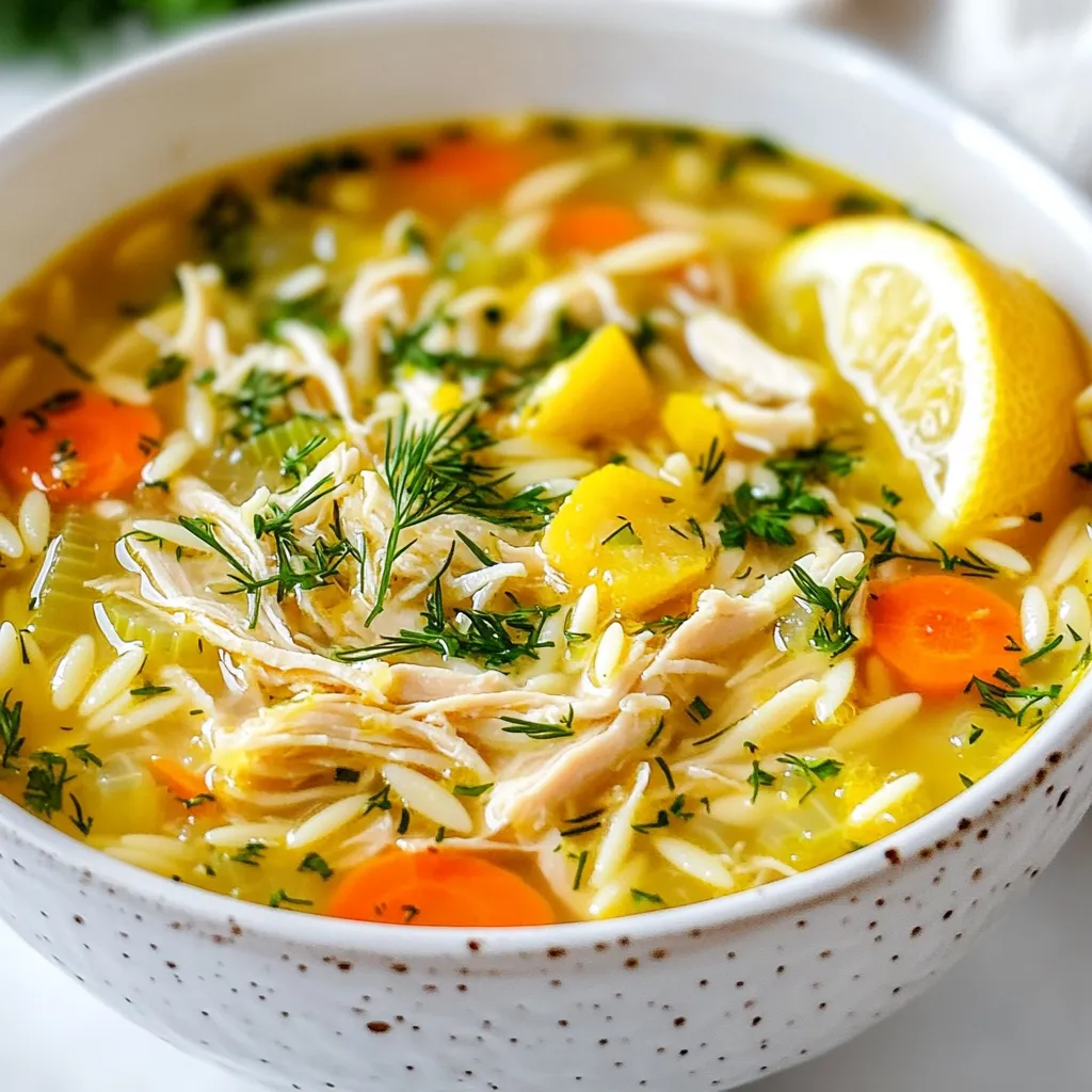 Greek Lemon Chicken Soup Simple and Flavorful Recipe