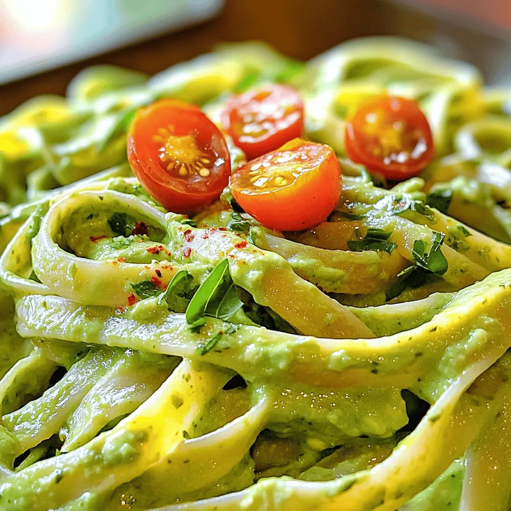 Creamy Avocado Herb Pasta Flavorful and Easy Recipe