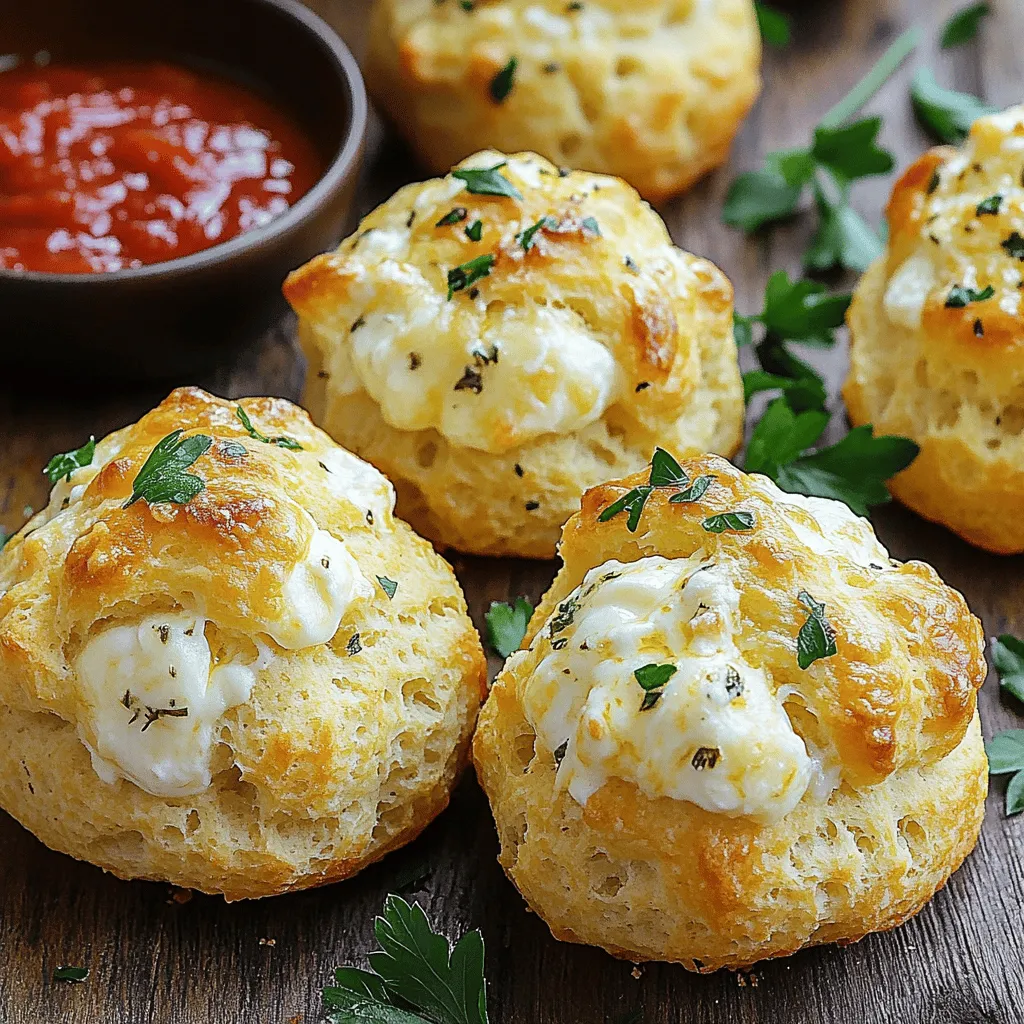 Gooey Mozzarella Biscuit Bombs Irresistible Snack Idea