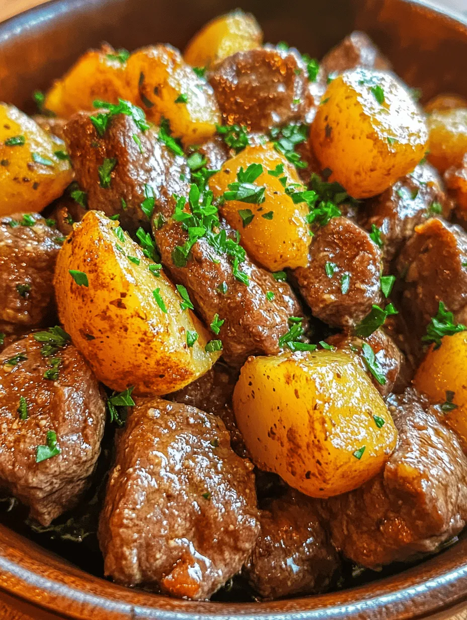 Slow Cooker Garlic Butter Beef Bites &#038; Potatoes Recipe