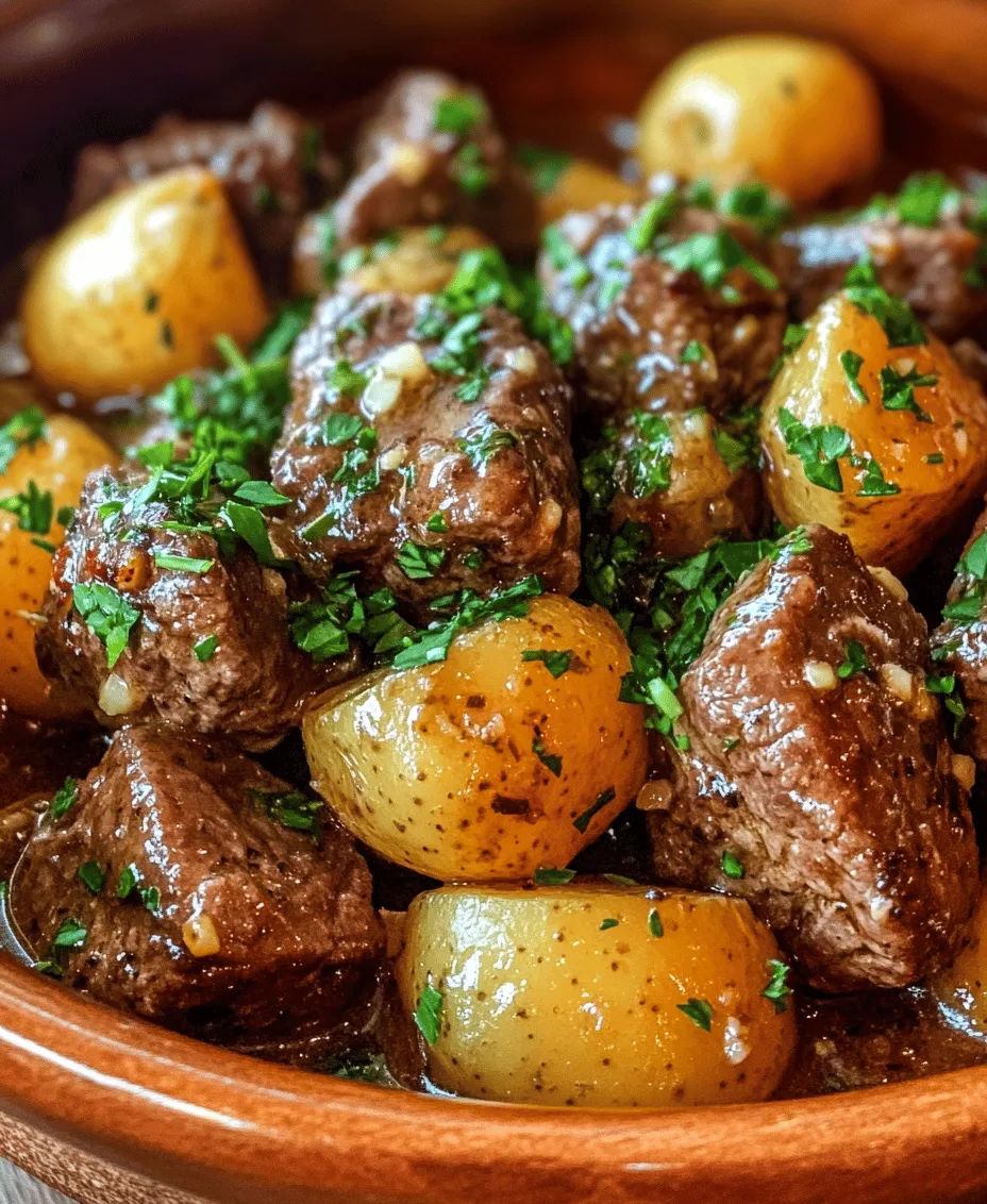 If you’re searching for a comforting dish that’s both satisfying and easy to prepare, look no further than Slow Cooker Garlic Butter Beef Bites & Potatoes. This delicious recipe offers tender bites of beef infused with rich garlic butter flavors, paired perfectly with baby potatoes that soak up all the savory goodness. Ideal for family gatherings or busy weeknights, this slow cooker meal not only saves you time in the kitchen but also allows the flavors to meld beautifully, creating a comforting experience that everyone will love.