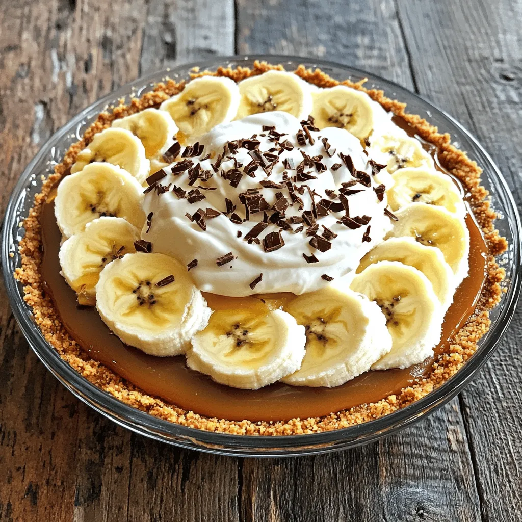 Easy Banoffee Pie with Caramel and Cream Delight
