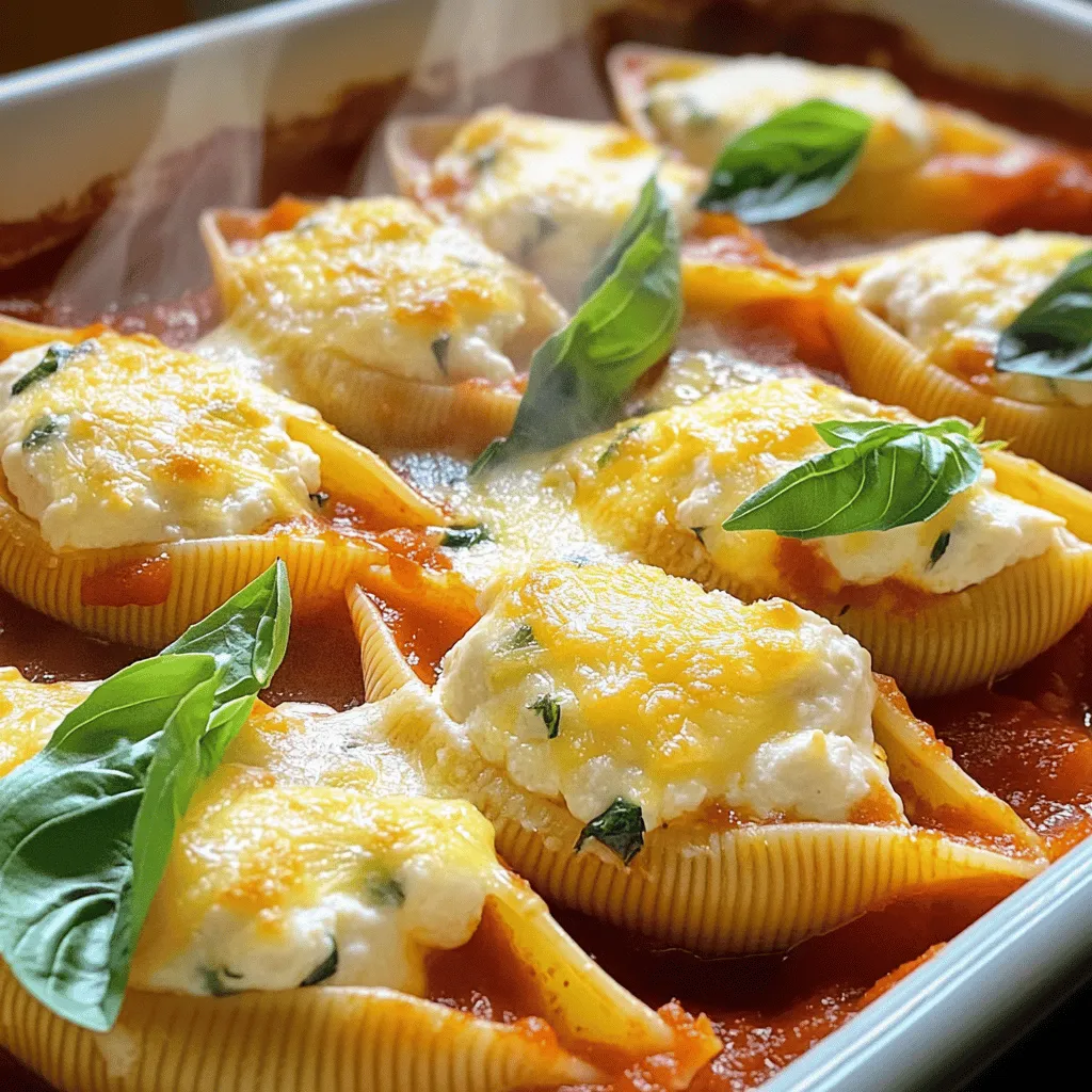 Cheesy Stuffed Shells Marinara Flavorful Dinner Delight