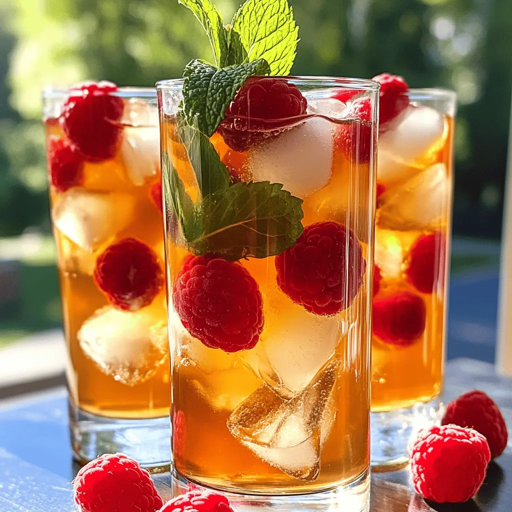 To make delicious Earl Grey raspberry iced tea, you need some simple ingredients. Here’s what you need: