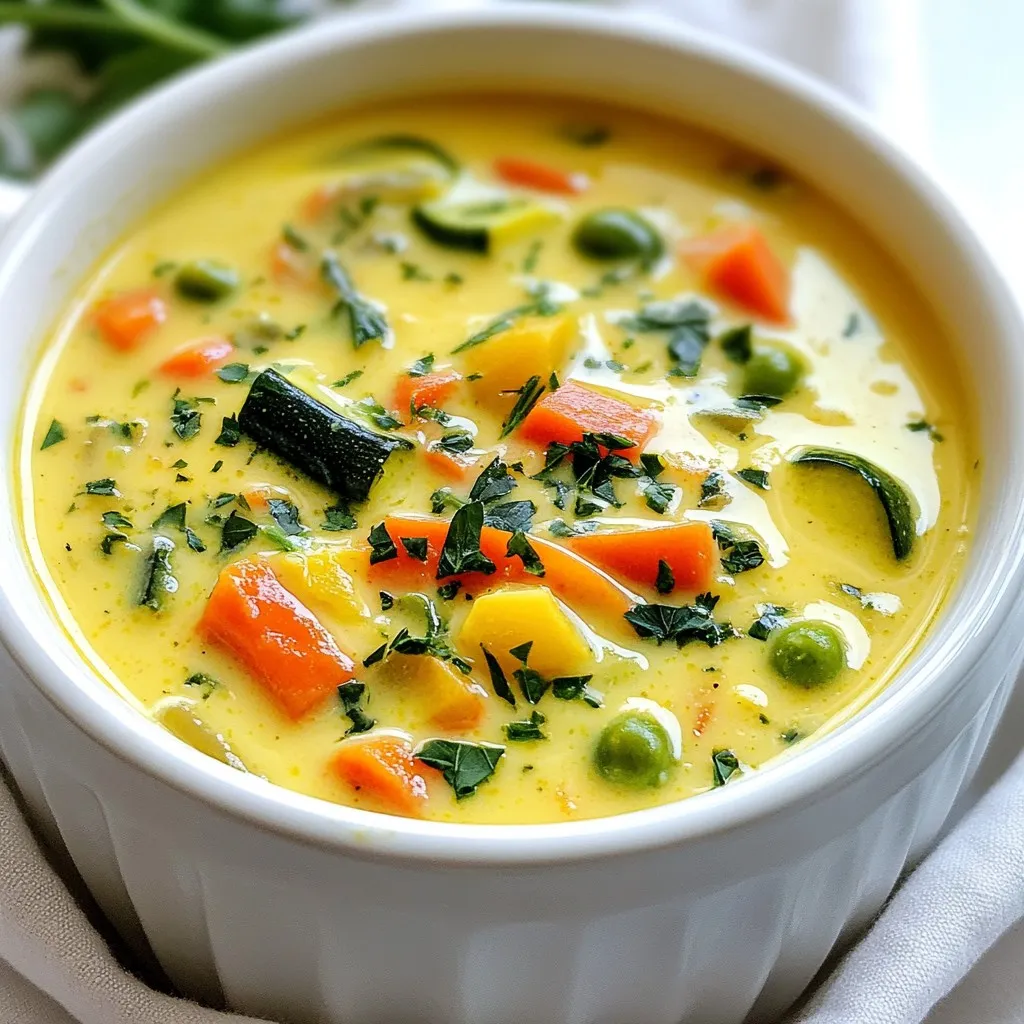 Creamy Garden Vegetable Soup Delightful and Easy Recipe