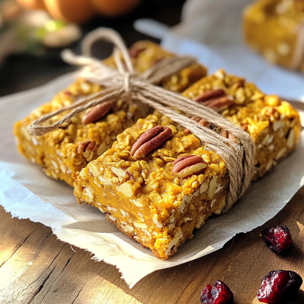 Pumpkin Pecan Granola Bars Tasty and Easy Recipe