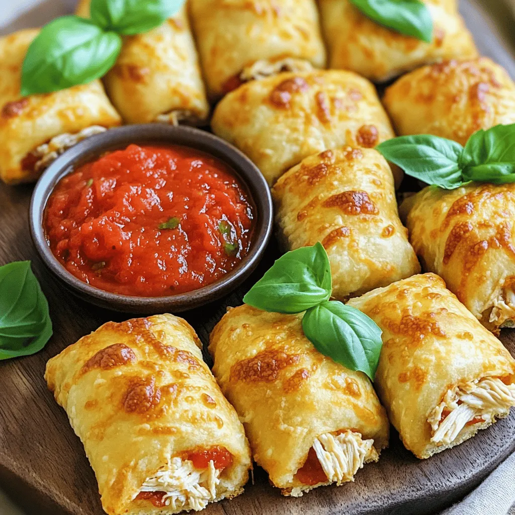 Homemade Chicken Pizza Rolls Tasty and Simple Snack