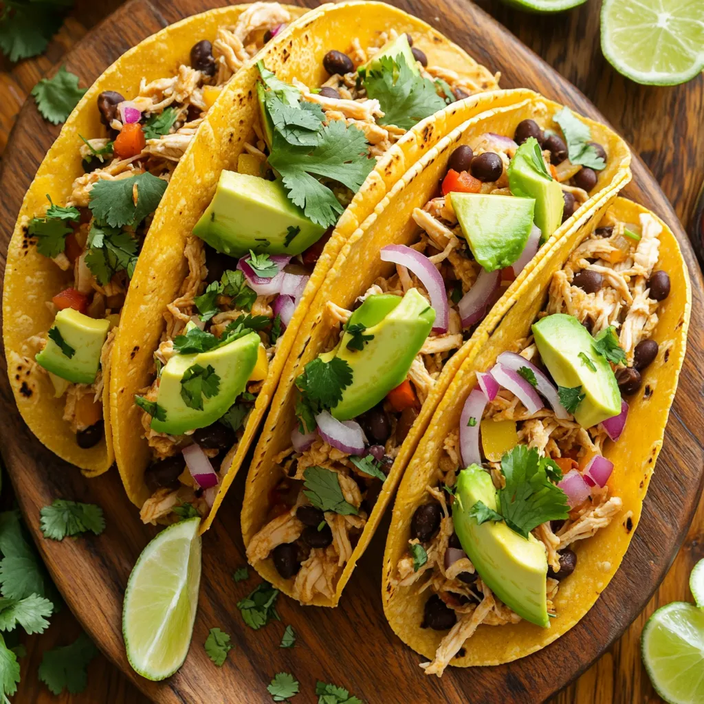 Slow Cooker Chili Lime Chicken Tacos Flavorful Delight