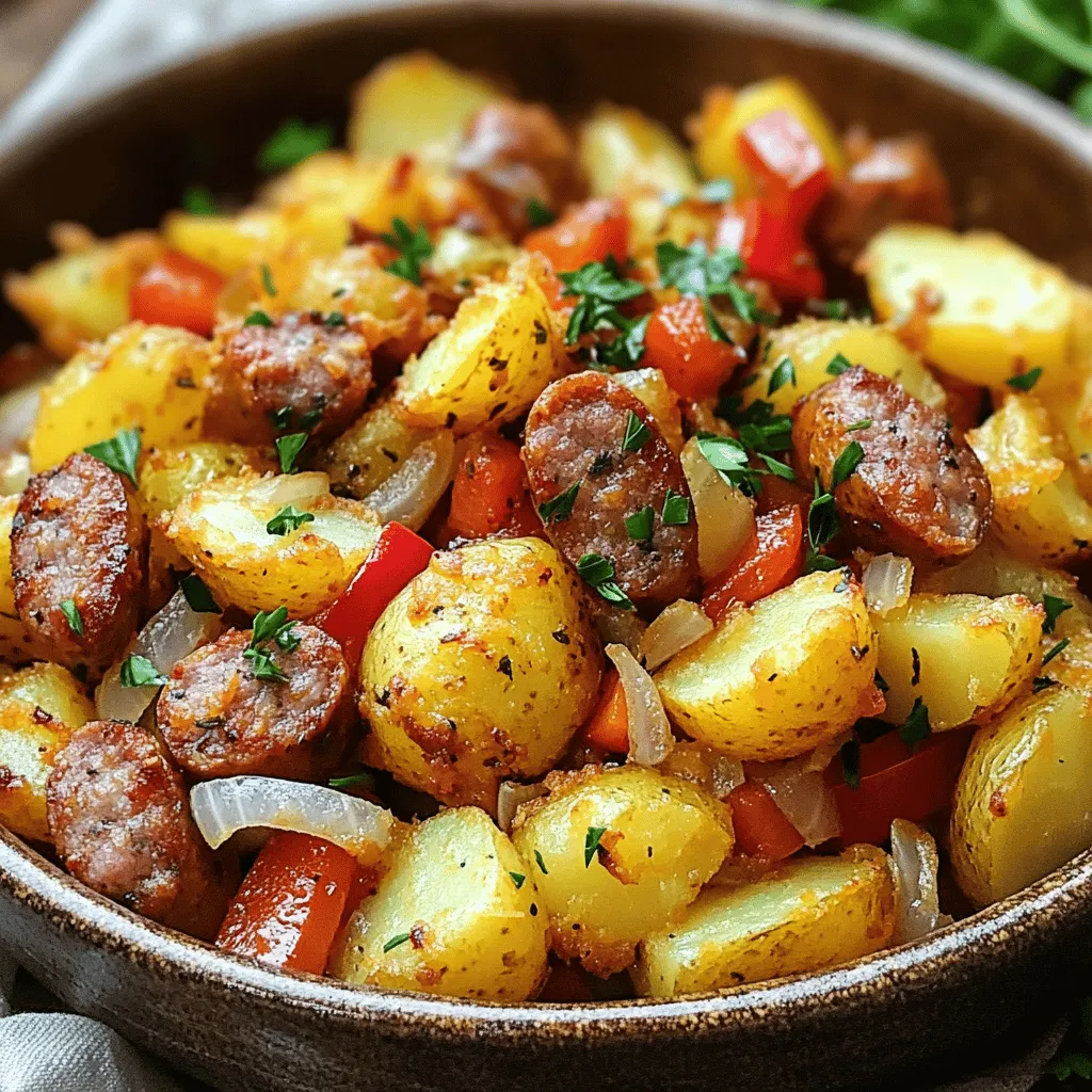 Fried Potatoes with Smoked Polish Sausage Delight