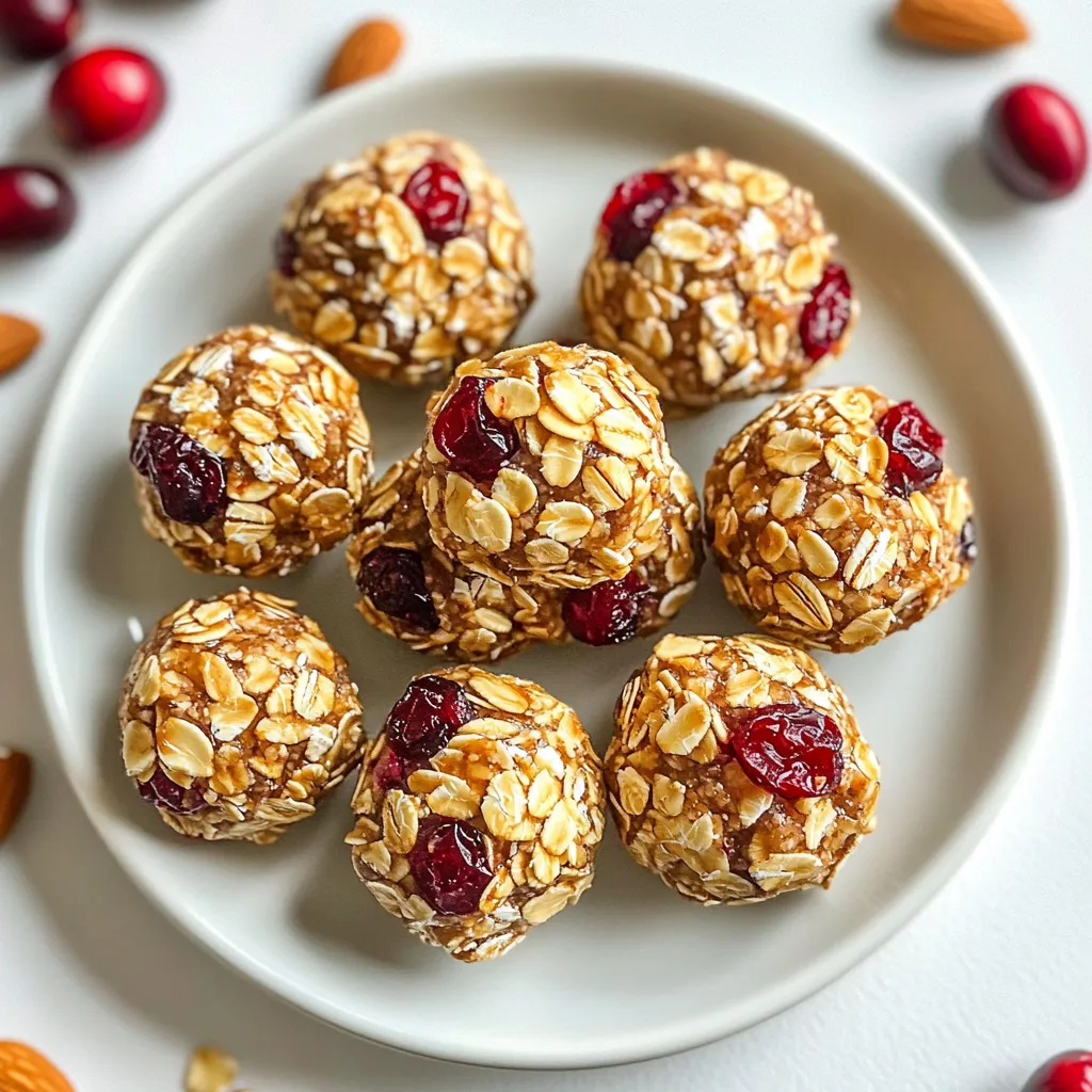 Cranberry Almond Energy Bites Nutritious Snack Option