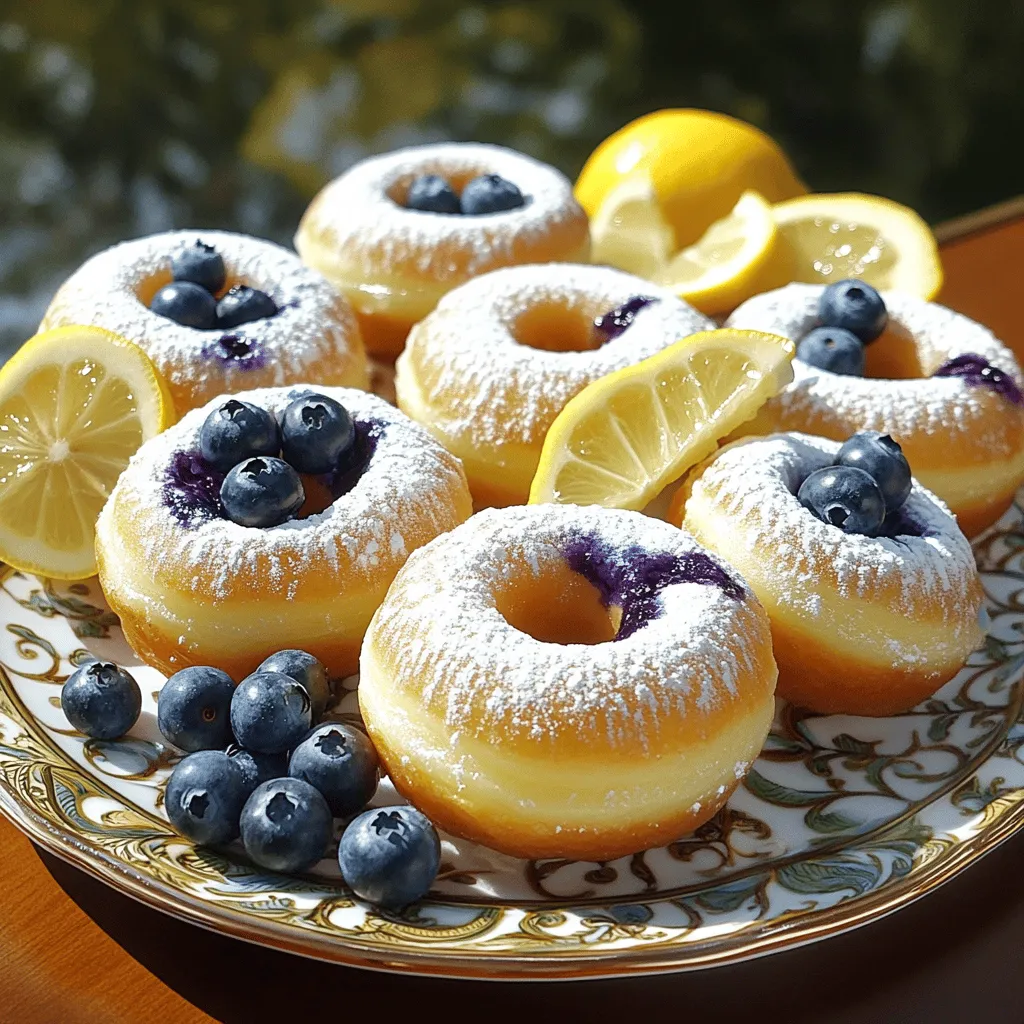 Baked Lemon Blueberry Donuts Delicious and Simple Treat