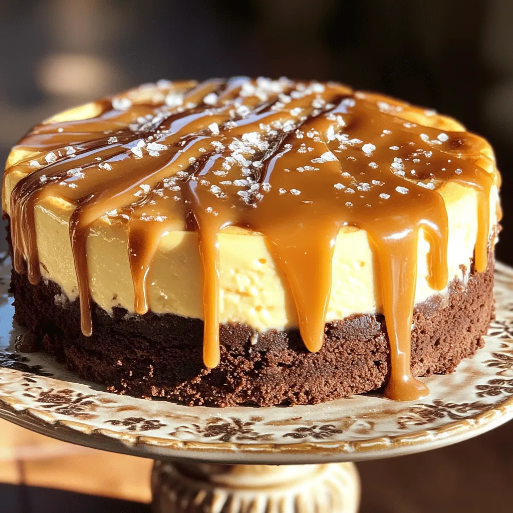Caramel Brownie Cheesecake Decadent Dessert Delight