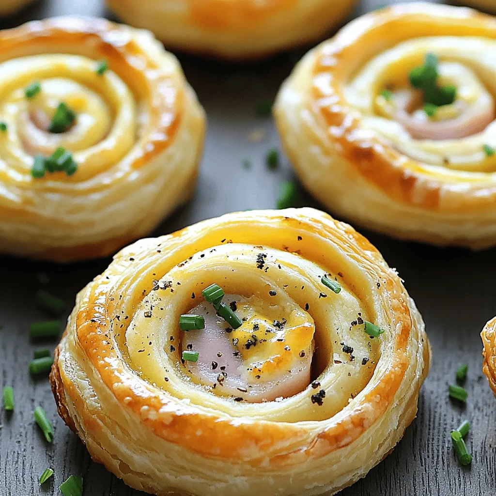 Here are the key ingredients you will need for easy ham and cheese pinwheels: