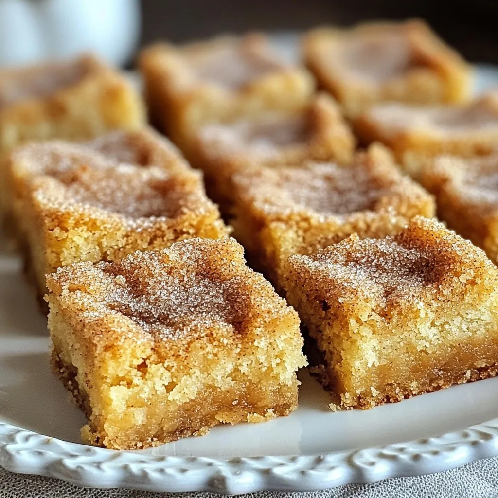 Cinnamon Sugar Blondies Easy and Delicious Recipe