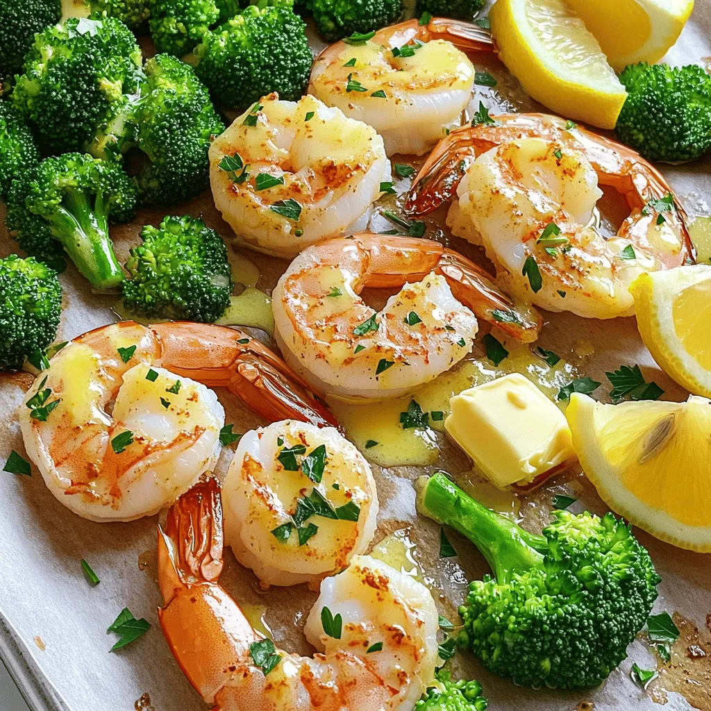Sheet Pan Garlic Butter Shrimp &#038; Broccoli Delight
