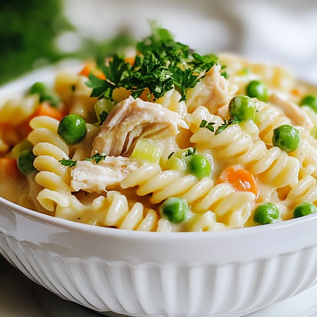 Savory Chicken Pot Pie Pasta Simple and Comforting Meal