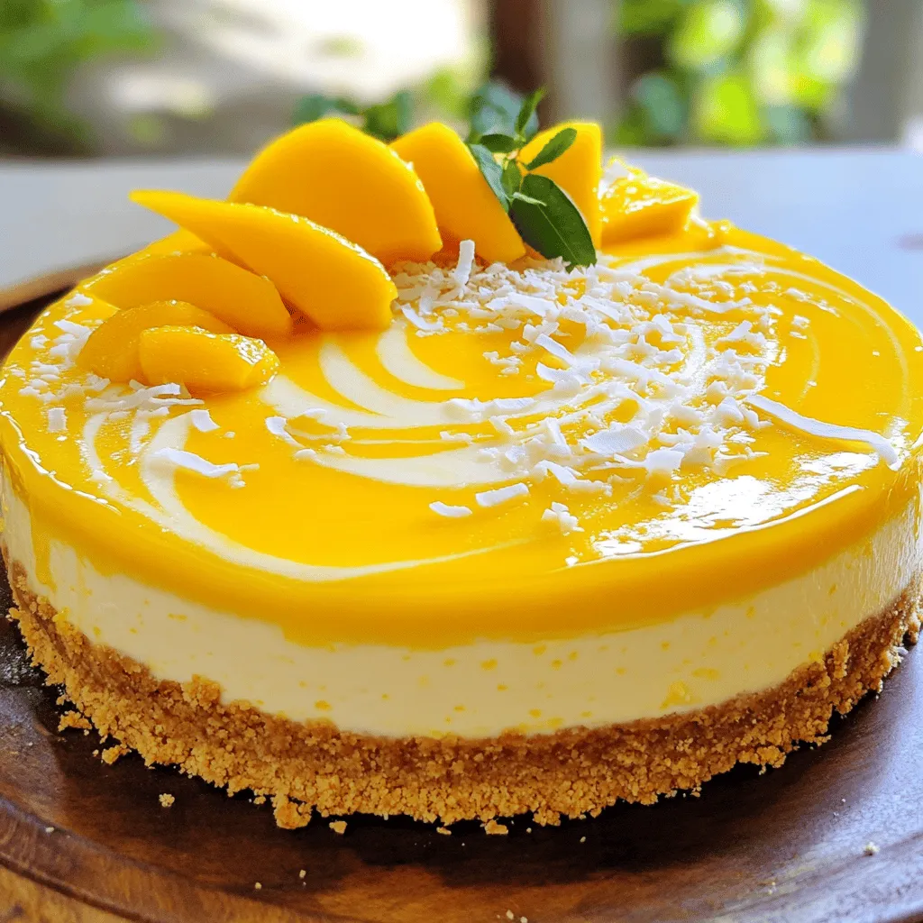 Tropical Mango Cheesecake Delightful and Refreshing Bite