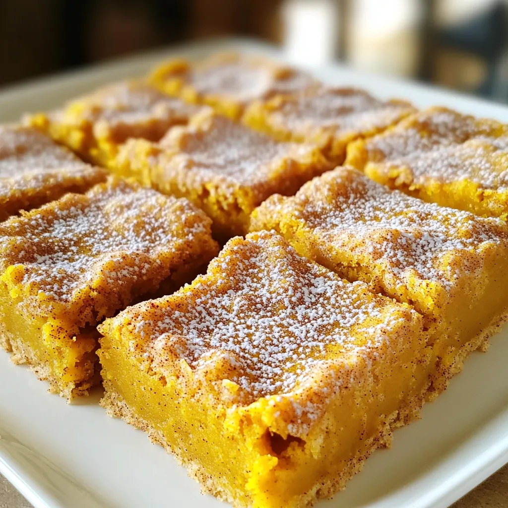 Brown Butter Pumpkin Snickerdoodle Bars Delight