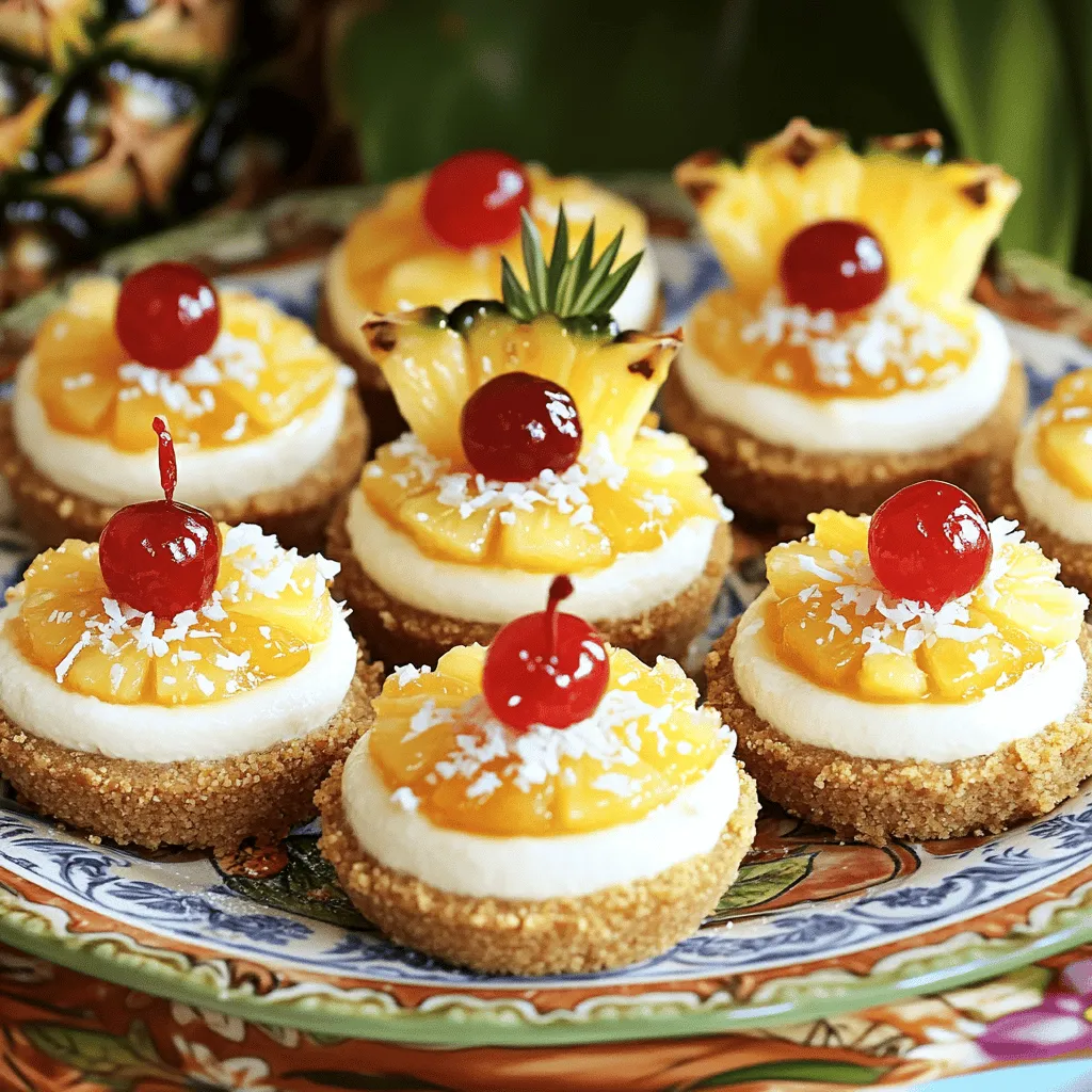 Mini Pineapple Upside-Down Cheesecakes Delightful Treat