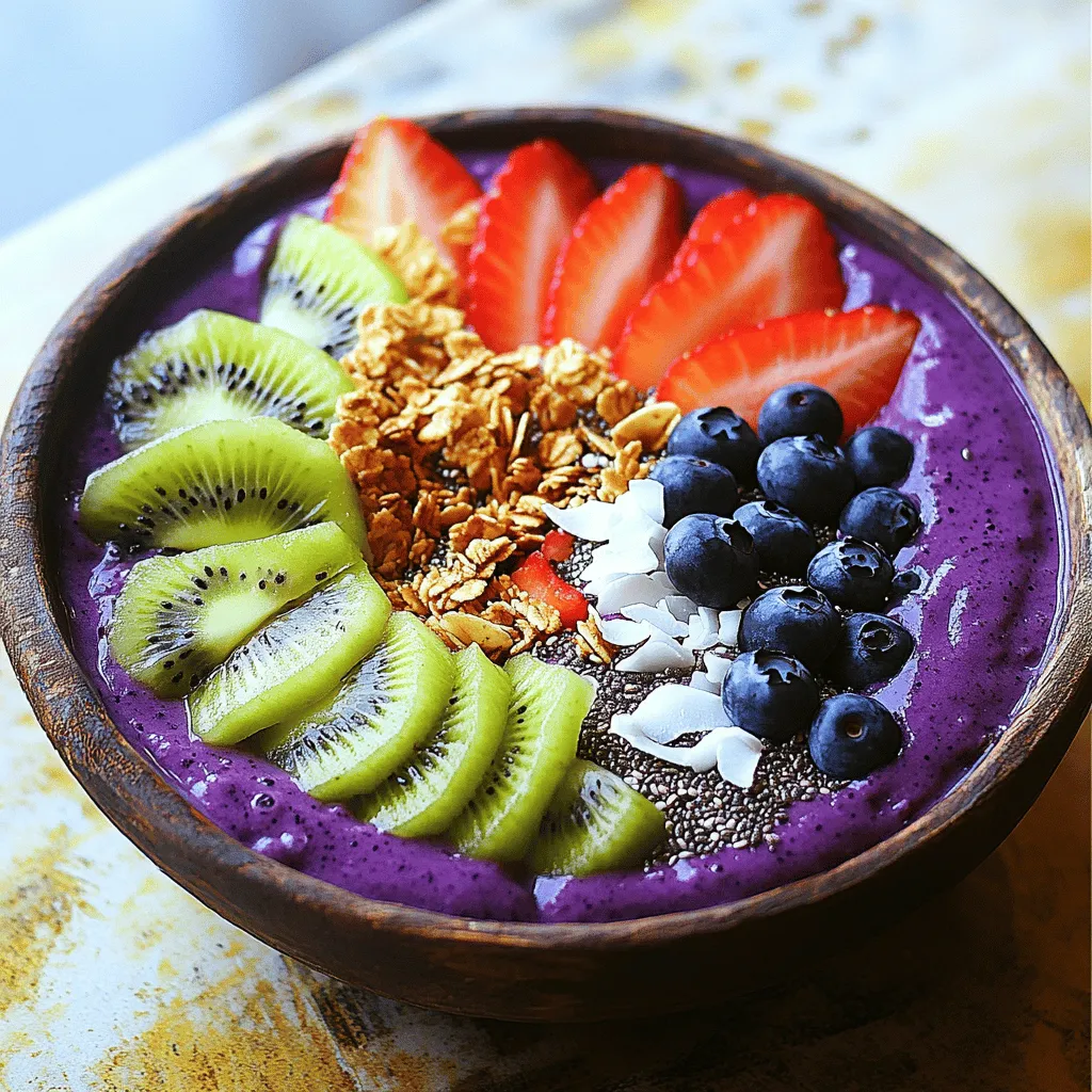Tropical Acai Smoothie Bowl Energizing Healthy Treat