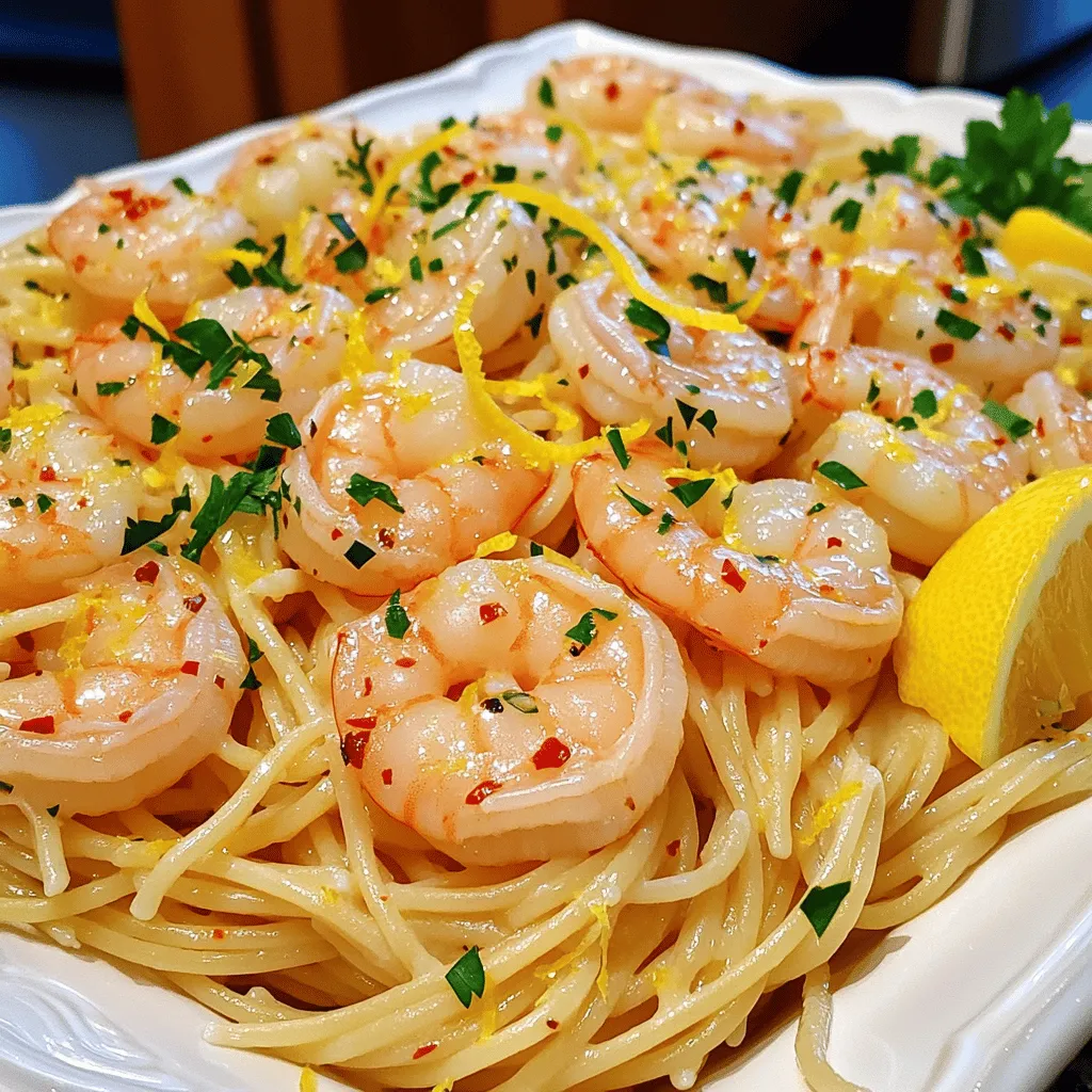 Lemon Garlic Shrimp Pasta Flavorful and Simple Dish