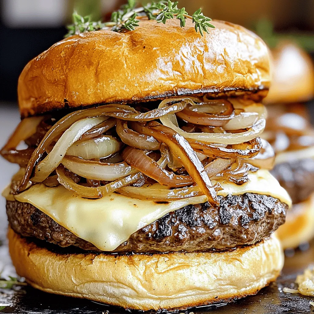 French Onion Burgers: A Culinary Delight