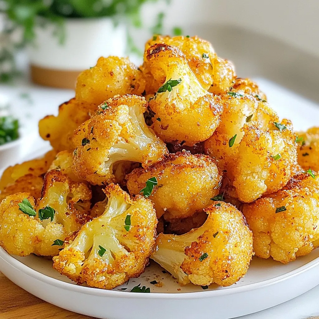 Crispy Air Fryer Cauliflower Bites Bursting with Flavor