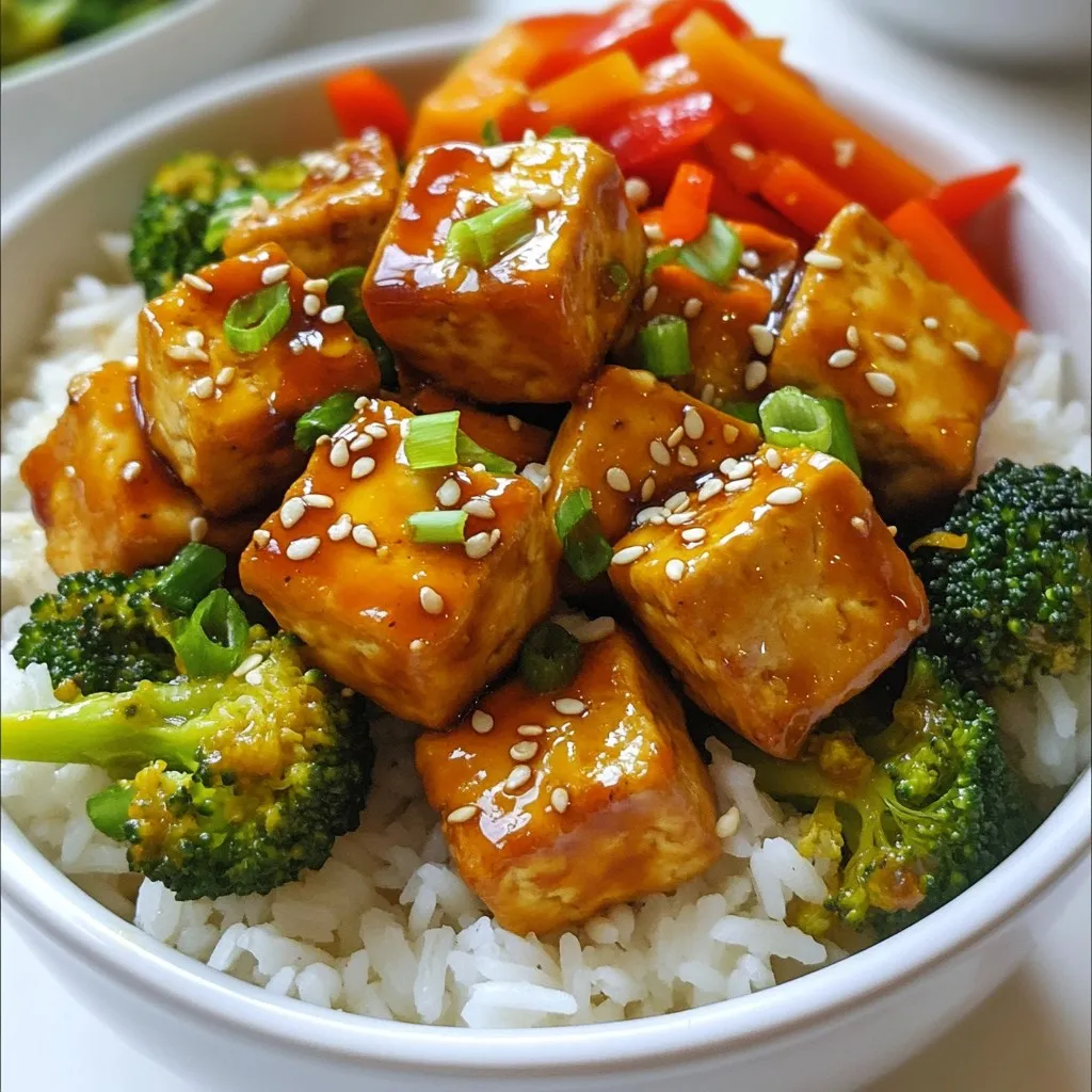 Crispy Teriyaki Tofu Bowl Flavorful Plant-Based Meal