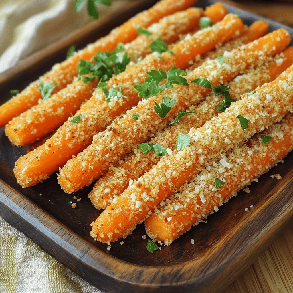 Crispy Parmesan Carrot Sticks Flavorful Healthy Snack