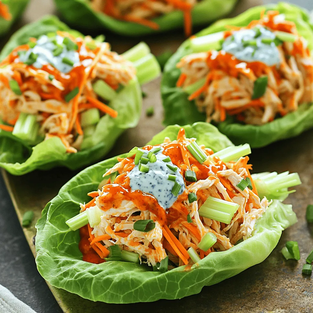 Savory Buffalo Chicken Lettuce Wraps Easy Recipe