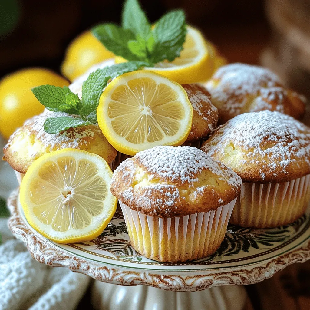 To make lemon cream cheese muffins, you need simple ingredients. You will need 1 ½ cups of all-purpose flour, which forms the base. Next, use ½ cup of granulated sugar for sweetness. You will also need 2 teaspoons of baking powder and ½ teaspoon of baking soda to help the muffins rise. Add ½ teaspoon of salt to balance the flavors. Don’t forget 1 teaspoon of lemon zest for that bright lemon taste. The creaminess comes from ½ cup of softened cream cheese. For moisture, you need ⅓ cup of melted unsalted butter, 2 large eggs, and ½ cup of sour cream. Lastly, use 1 tablespoon of fresh lemon juice and 1 teaspoon of vanilla extract for extra flavor. You can dust the tops with 1 tablespoon of powdered sugar, if you like.