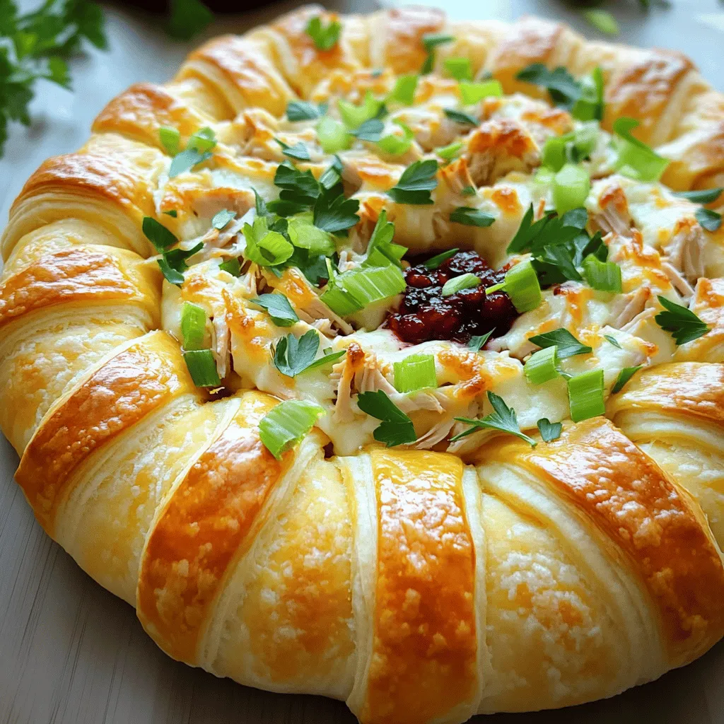 Savory Turkey and Cranberry Crescent Ring Delight
