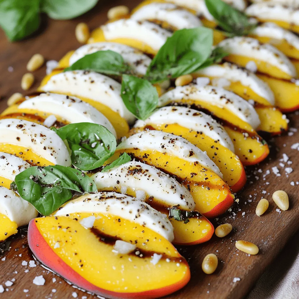 Peach Caprese Salad Fresh and Flavorful Delight