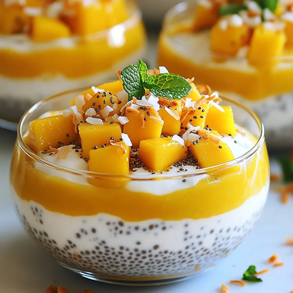 Mango Coconut Chia Pudding Delightful and Healthy Treat