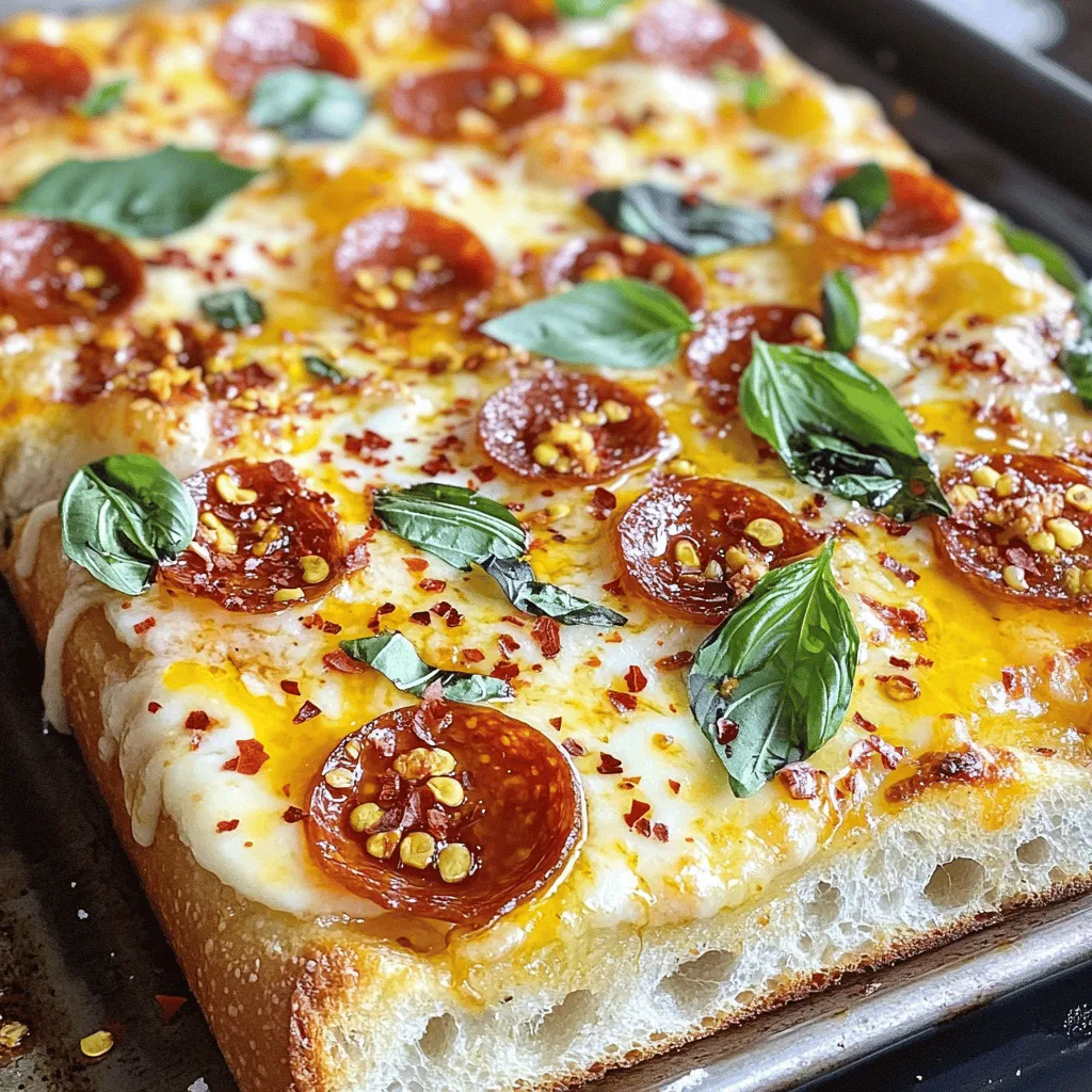 Hot Honey Garlic Bread Pizza Recipe