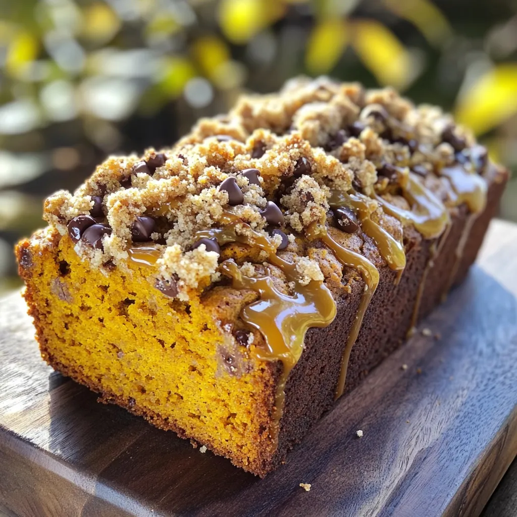 Pumpkin Chocolate Chip Streusel Loaf Deliciously Simple