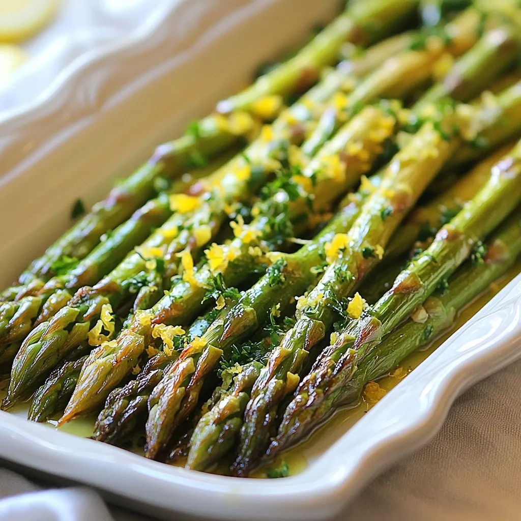 Lemon Garlic Roasted Asparagus Fresh and Flavorful Dish