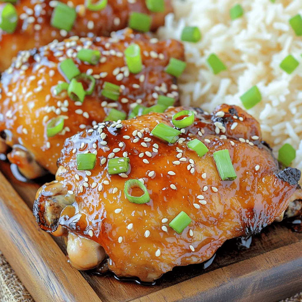 Sticky Honey Garlic Chicken Thighs Recipe