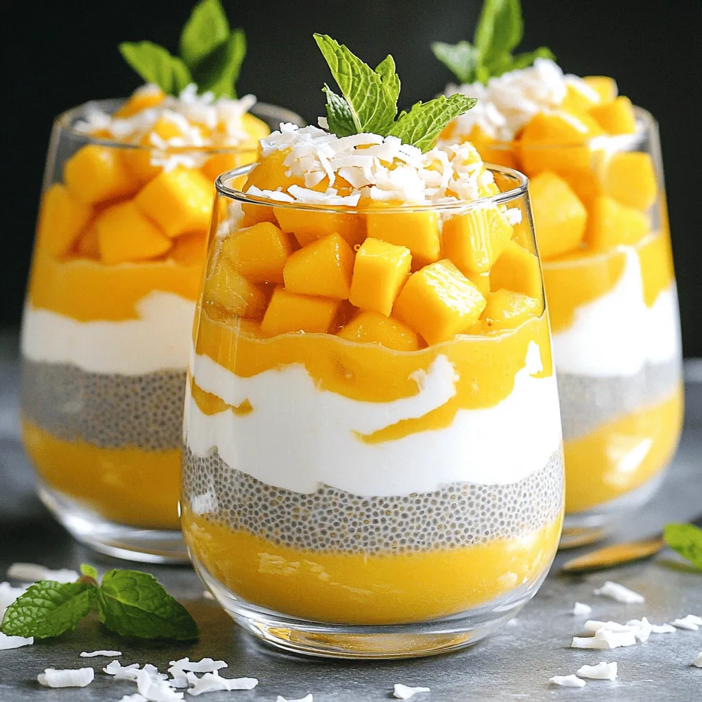Mango Coconut Chia Parfaits Simple and Tasty Treat