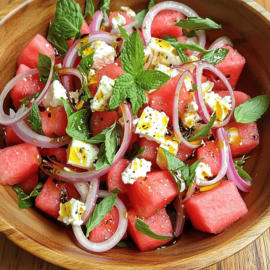 Summer Watermelon Feta Salad Fresh and Flavorful Treat