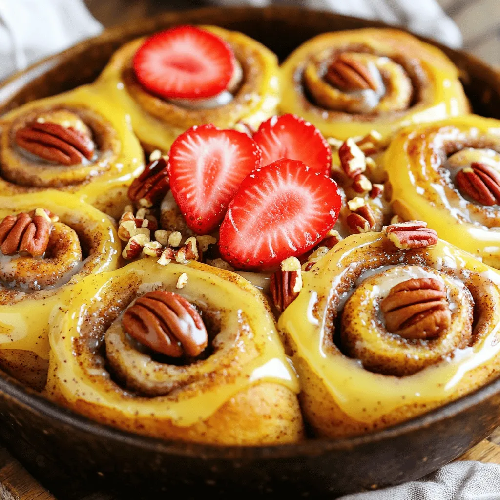 Strawberry cheesecake cinnamon rolls with pecans are a sweet twist on a classic treat. They blend the flavors of rich cheesecake and fresh strawberries into a soft, fluffy roll. This dessert stands out from traditional cinnamon rolls because of its creamy filling and fruity notes. Typical cinnamon rolls have a simple cinnamon and sugar filling. In contrast, these rolls offer a burst of strawberry cheesecake flavor, making them a unique delight.