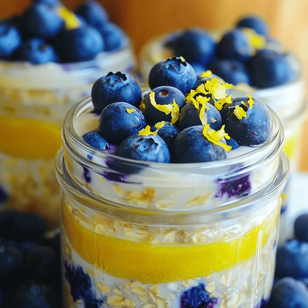 Lemon Blueberry Overnight Oats Simple and Tasty Recipe