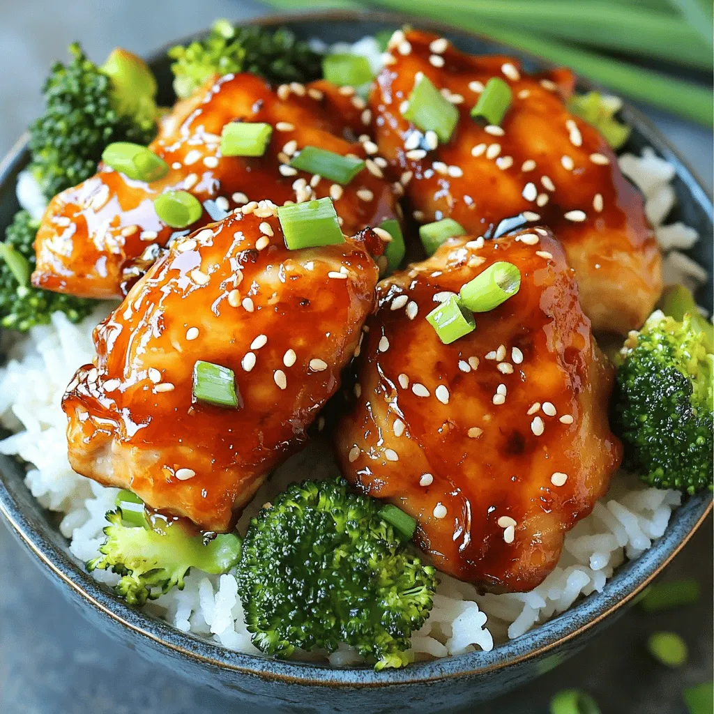 Sticky Chicken Rice Bowls: A Delicious Weeknight Dinner Option