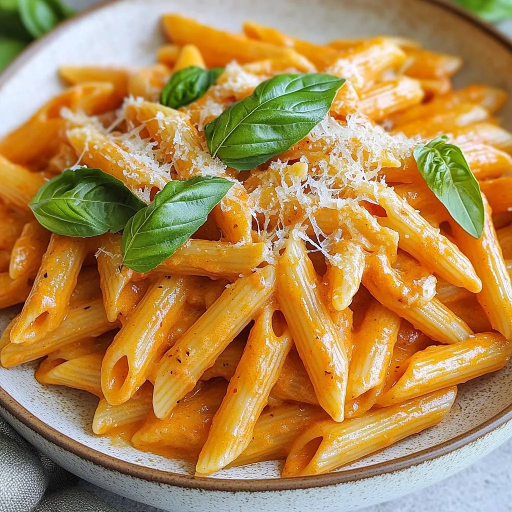 Creamy Roasted Red Pepper Pasta Easy and Flavorful Meal