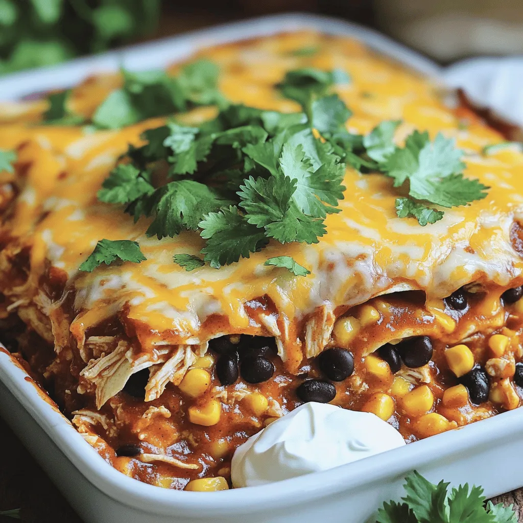 Chicken Enchilada Casserole Tasty and Simple Recipe