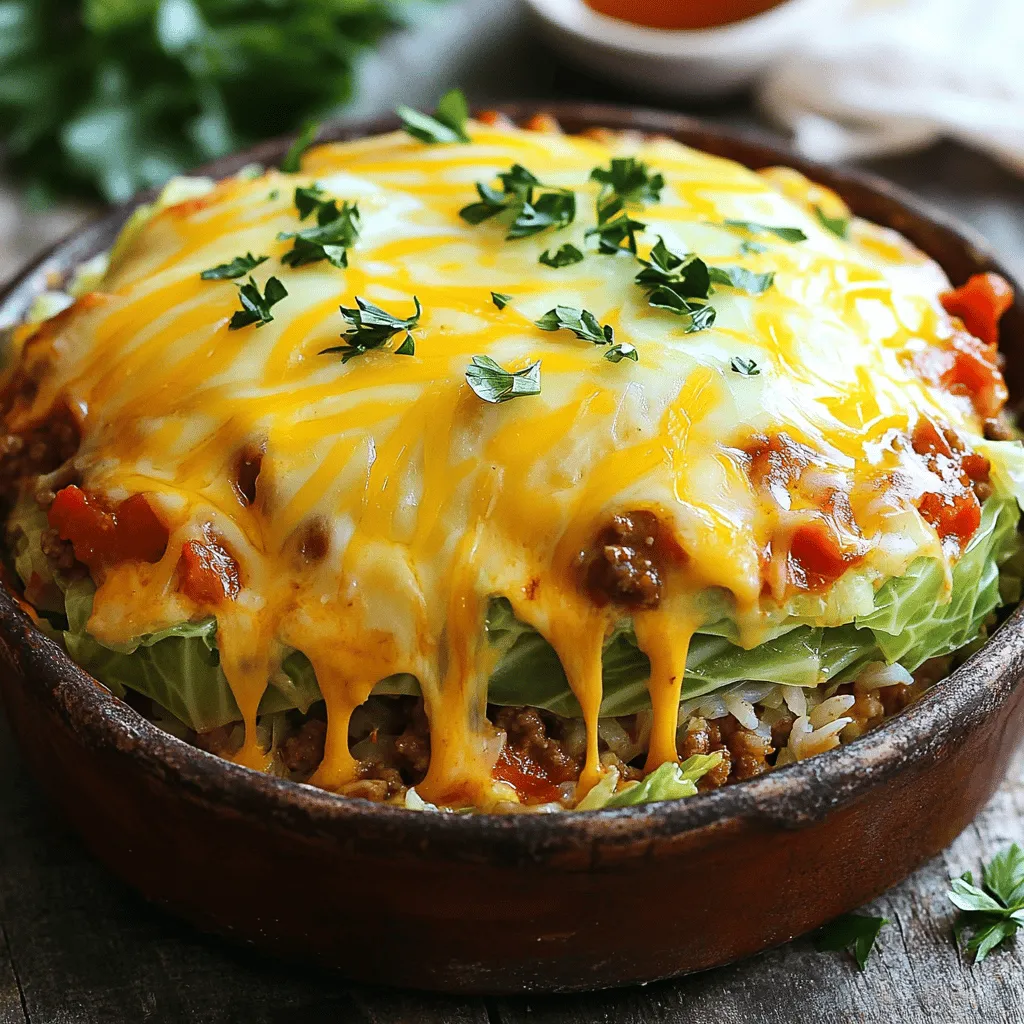 This casserole is a comfort food classic for many reasons. The warm, cheesy layers of cabbage and ground beef feel like a hug on a plate. The taste reminds us of home-cooked meals, making it a favorite for family dinners. Each bite offers a mix of flavors that comforts the soul.