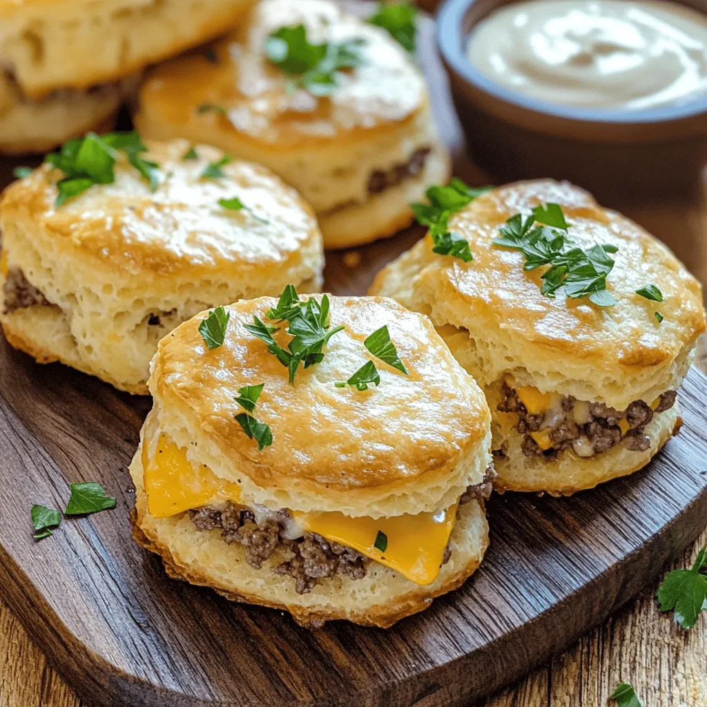 Garlic Parmesan Cheeseburger Bombs Tasty Snack Idea