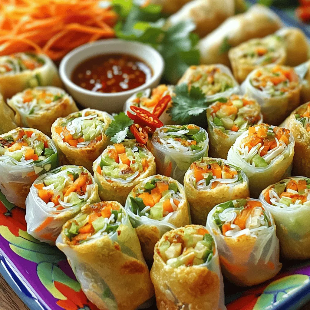 Crispy Veggie Spring Rolls Flavorful and Easy Snack