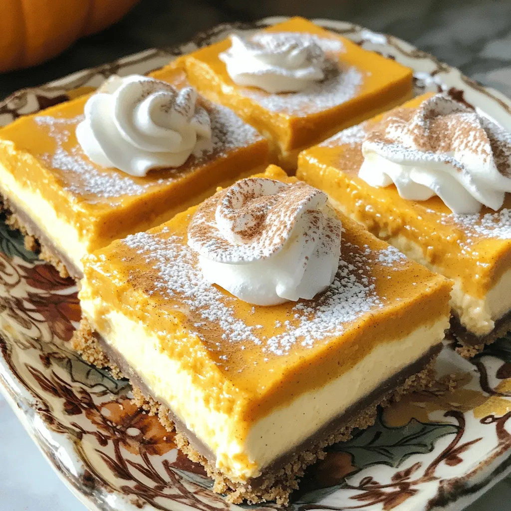 Pumpkin Cheesecake Bars Rich and Creamy Delight